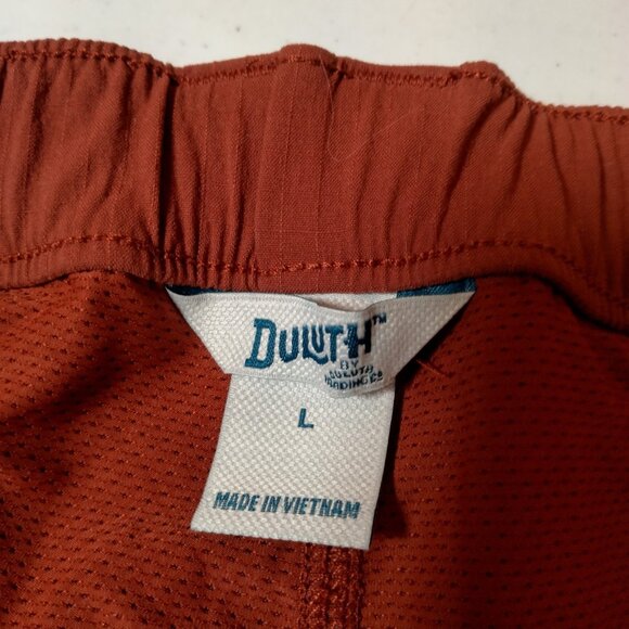 Duluth Trading Heirloom Gardening Skort w Belt Bag Large Rust Rip Stop Stretch - Picture 3 of 16